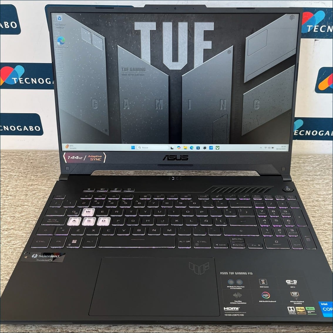 Laptop Asus TUF Core i5 12500H | RTX 3050 dedicada para gaming y creación